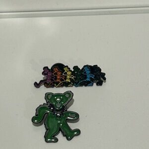 Grateful Dead Colorful Bear Pins